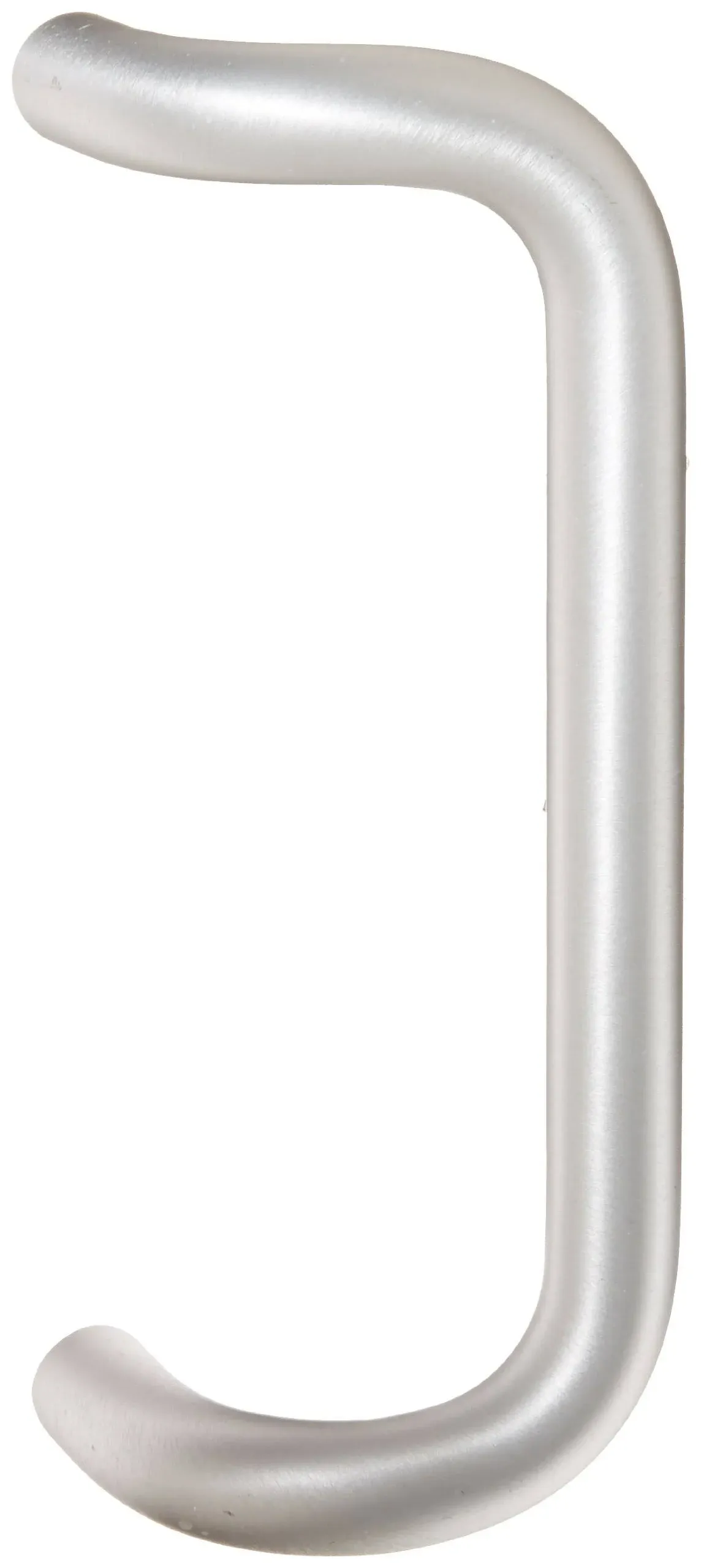 ROCKWOOD Offset Pull Handle, Aluminum, Polished, Clips/Fastener<wbr/>s, BF157.28