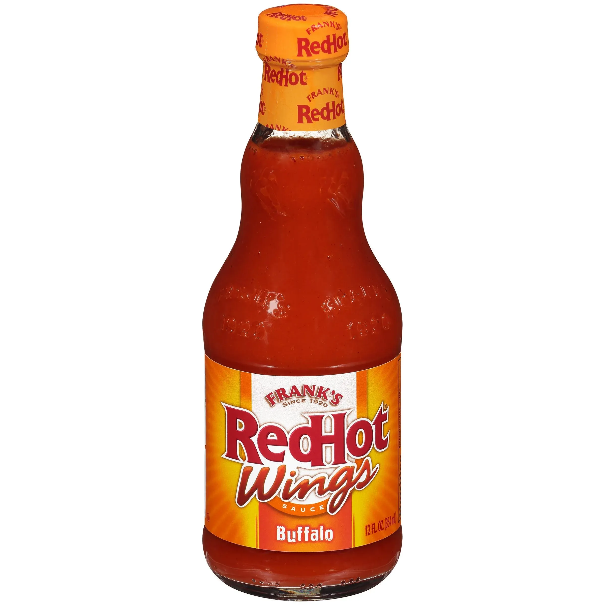 Frank's Red Hot Wings Sauce, Buffalo - 12 oz bottle