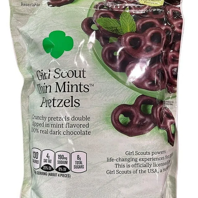 Girl Scout Thin Mints Pretzels 100% Real Dark Chocolate, 26 oz