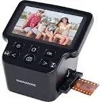 Magnasonic All-In-One 22MP Film Scanner with Large 5' Display & HDMI, Converts 35mm/126/110/Super 8 Film & 135/126/110 Slides into Digital Photos.