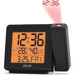 Baldr New Digital Projection Alarm Clock Indoor Thermometer LCD Time&amp;Calendar 