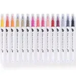 Pentel Arts Sign Pen Twin Brush 30/Pkg-Assorted Colors