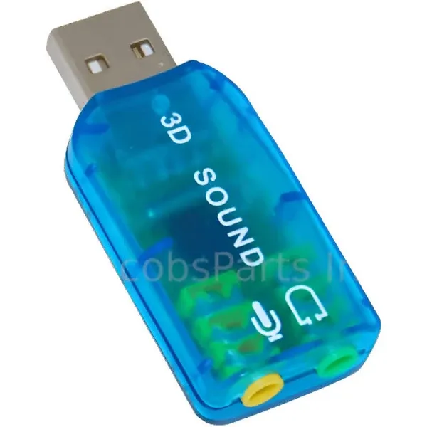 USB 2.0 External Audio Sound Card Adapter