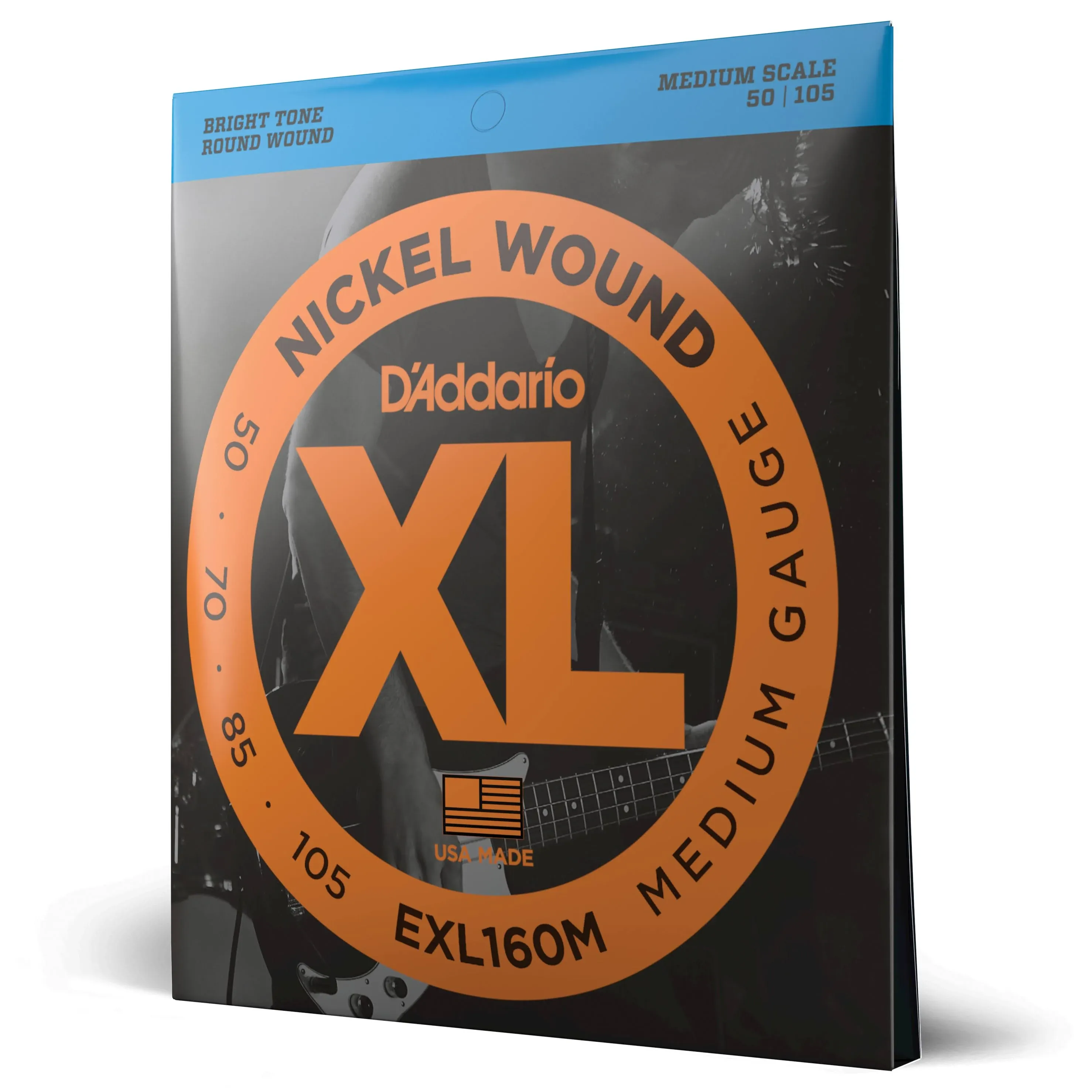 D'Addario Nickel Wound Bass Strings EXL160