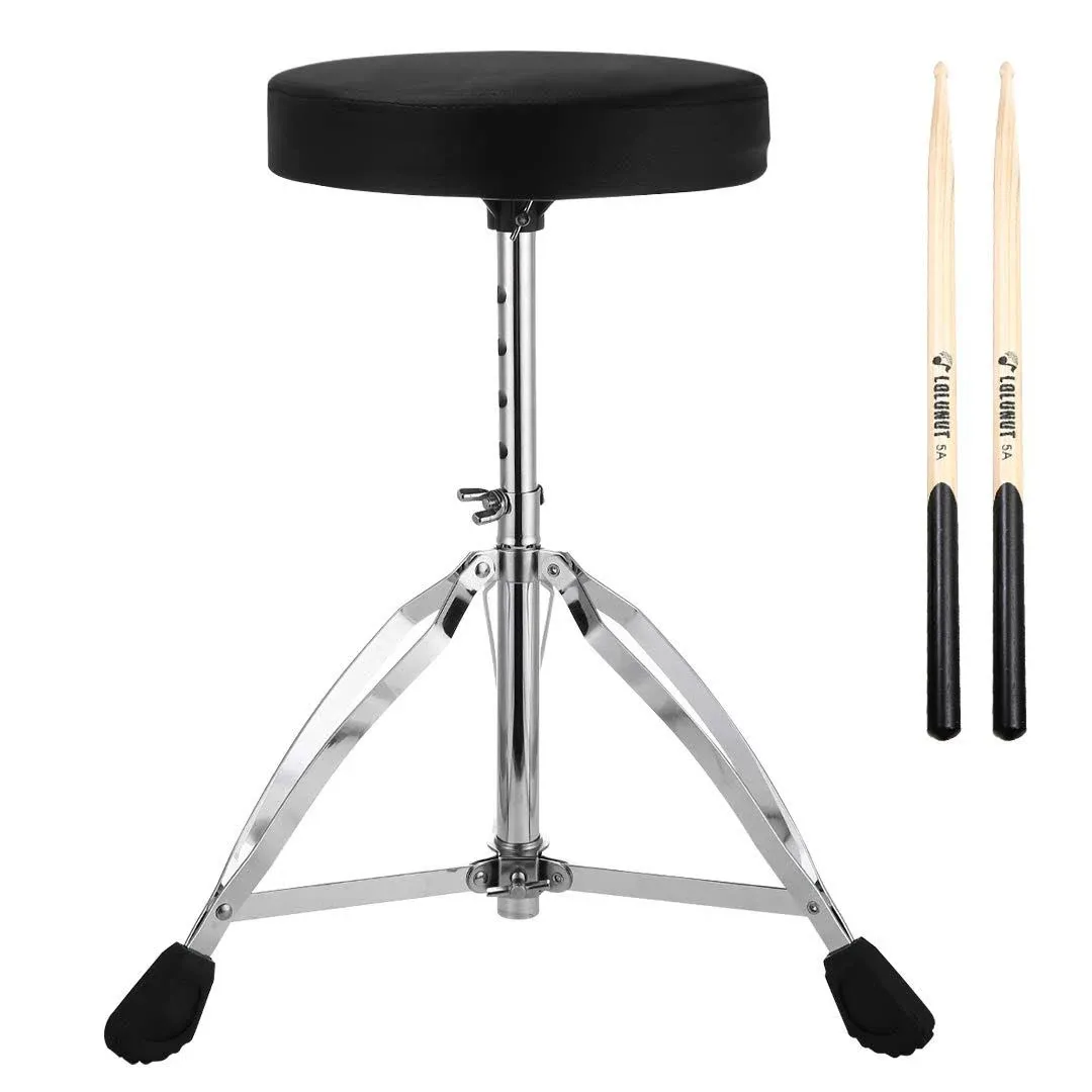 Drum Throne,Adjusta<wbr/>ble Height Tripod Stools,Portabl<wbr/>e Folding Padded with 5A D...