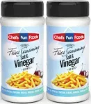 Gourmet Fries Seasonings Bottle Salt and Vinegar 12 Ounce (2 Pack)