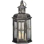 Decorative Lanterns-10Inc<wbr/>h High Vintage Style Hanging Lantern, Metal Candleholde