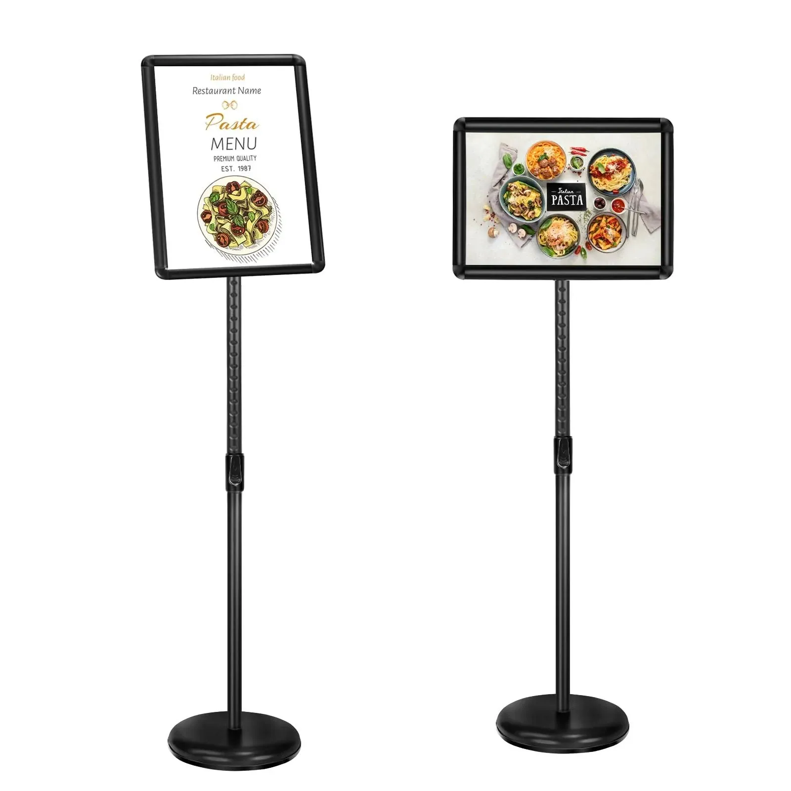 SCZS Floor Sign Stand Adjustable Pedestal Sign Holder Stand, Poster Stand ...