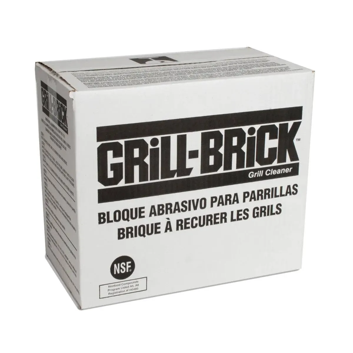 PROFESSIONAL 15238 Grill Cleaner, Grill Brick, 4 x 8 x 3 1/2, Black (Case of 12)