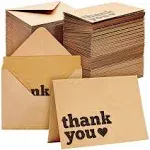 120 Pack Thank You Cards with Envelopes for Weddings, Bridal Showers, 5 x 4"