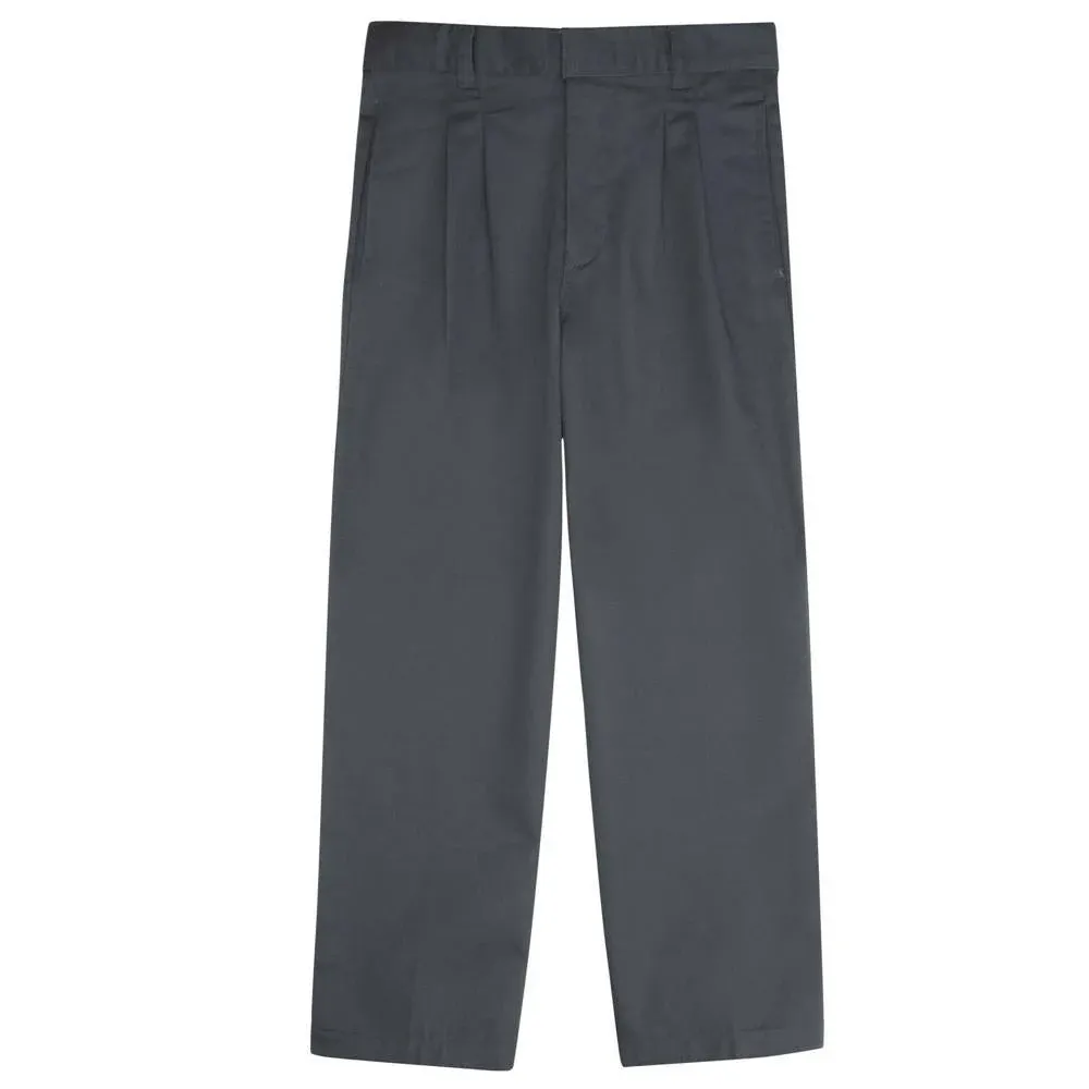 French Toast Boys' Pleated Double Knee Pant with Adjustable Waist