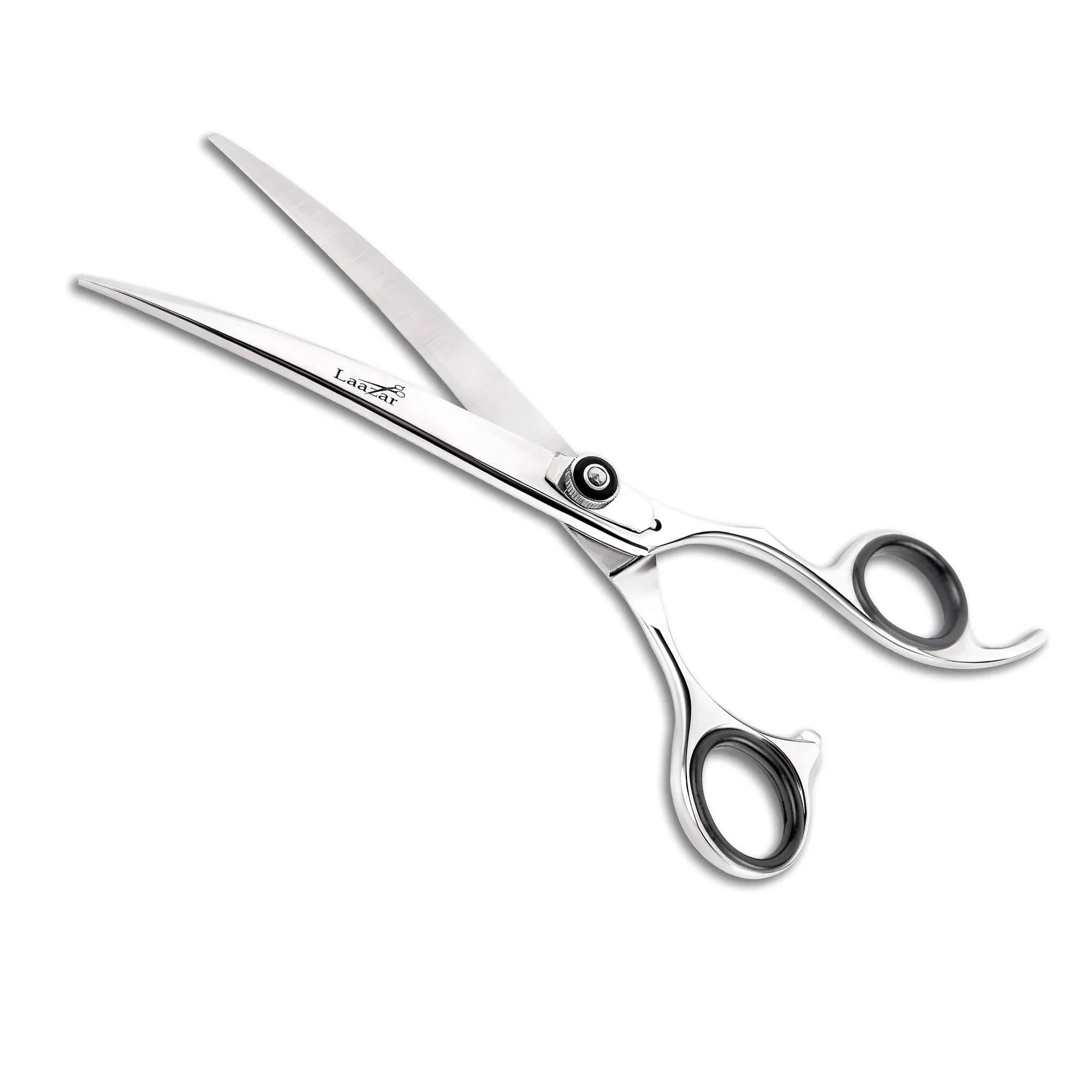 Laazar Professional 7.5 inch Curved Shears for Dogs and Cats | Tension Adjustable ...