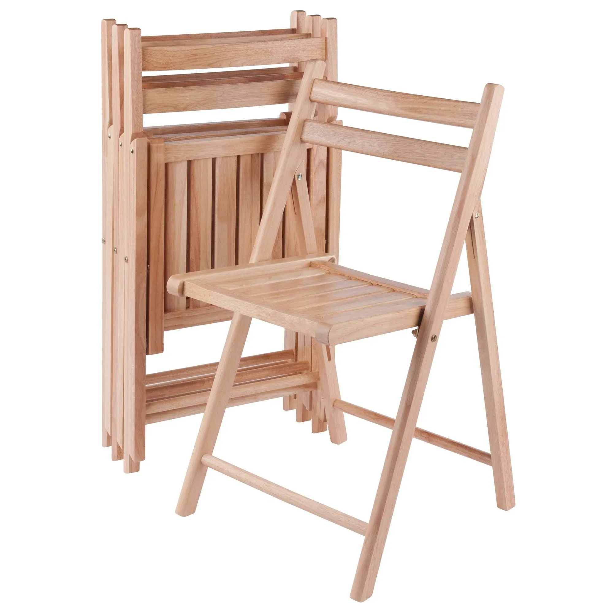 Wood Folding Chair (Set of 4) Winsome