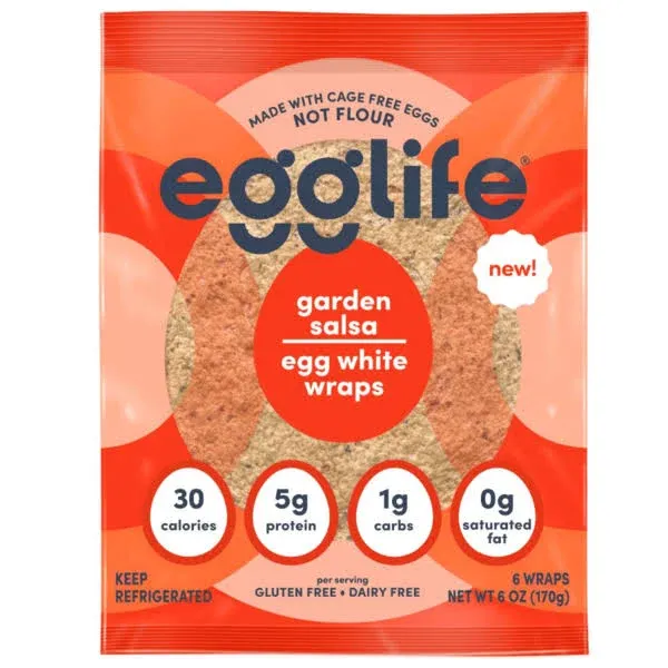 egglife garden salsa, egg white wraps