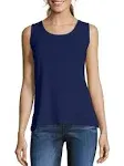 Hanes Women's Shirts, Women’s Mini-Ribbed Cotton Tank Tops, Women’s Sleeveless T-Shirts, Women’s Tanks