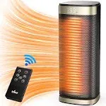 iDOO Indoor Space Heater with Remote, Timer, Eco and Fan Mode, 1500W PTC Ceramic