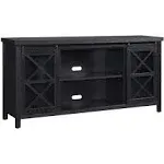 Clementine Rectangular TV Stand for TV's up to 80" in Black Grain