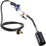 Flame King Propane Torch Kit Heavy Duty Weed Burner, 500000 BTU with 10- FT Hose Regulator Assembly, 39 inches Long