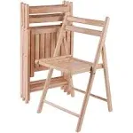 Wood Folding Chair (Set of 4) Winsome