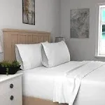 Purity Home 300 Thread Count Snow Cotton King Sheets Set, Ultra Soft King Siz...