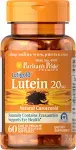 Puritan's Pride Lutein 20 mg with Zeaxanthin - 60 Softgels