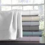 Twin 300 Thread Count Organic Cotton Brushed Percale Sheet Set Ivory - Purity Home