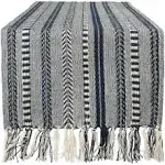 DII Braided Stripe Table Runner - Navy Blue