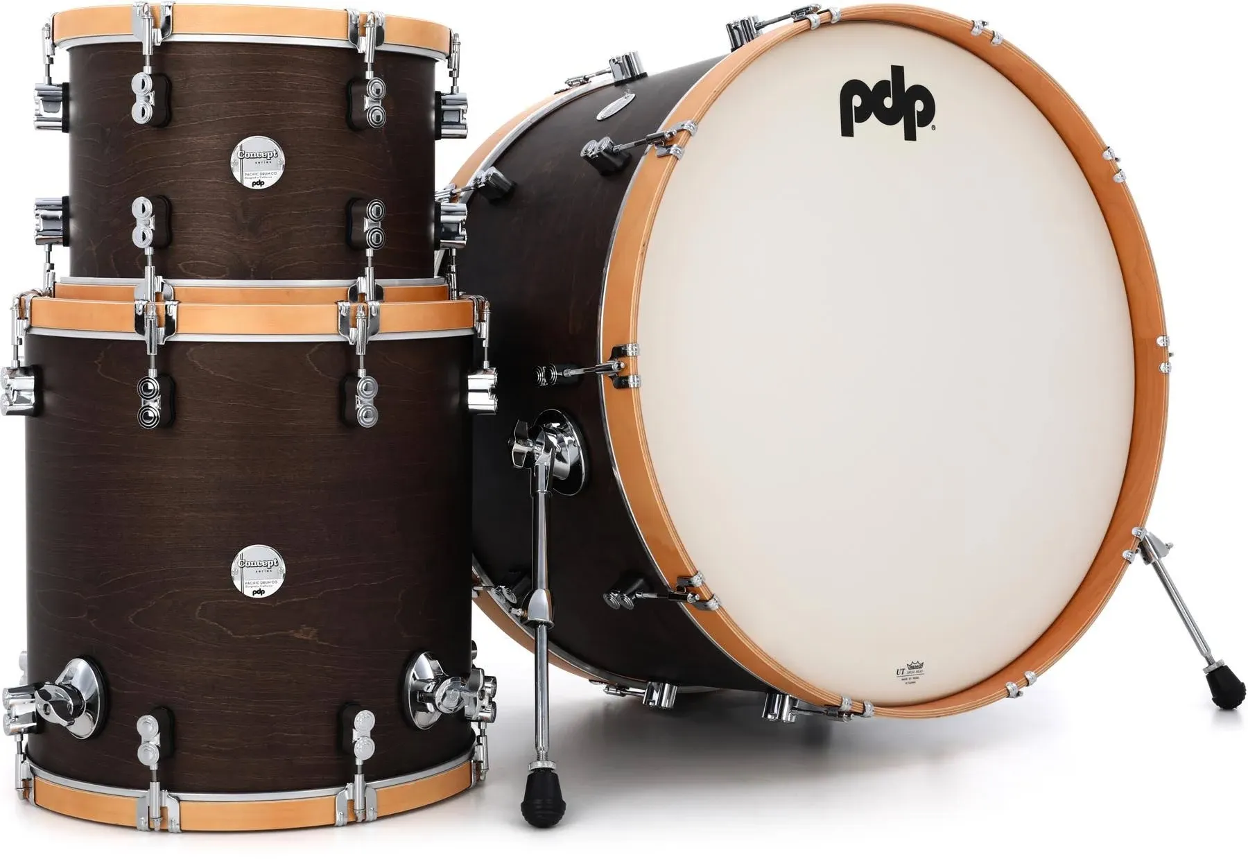 PDP Concept Maple Classic 3-piece Shell Pack -26&#034; Kick - Walnut with Natural