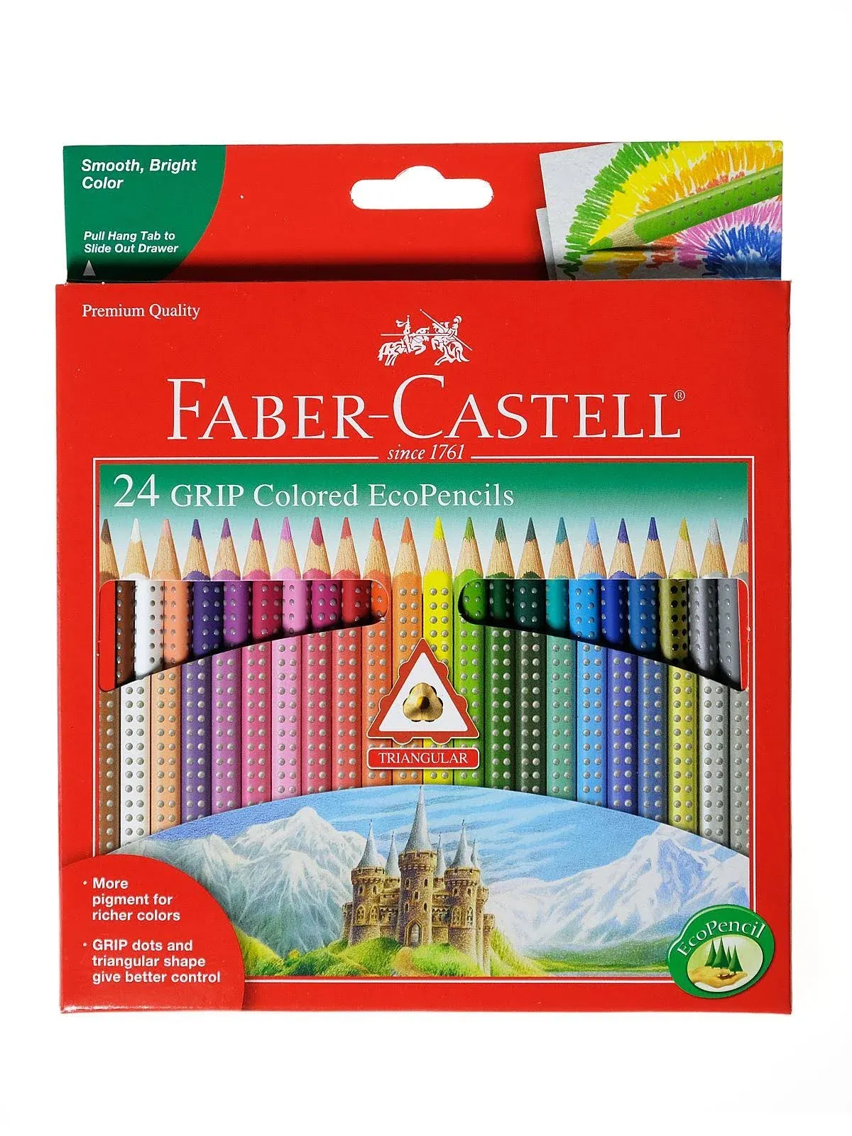 Faber Castell GRIP Colored EcoPencils Set 24 Colors