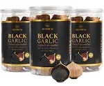 Black Garlic 8.82 Oz 250g., 3 Pack, Whole Black Garlic Fermented for 90 Days,...