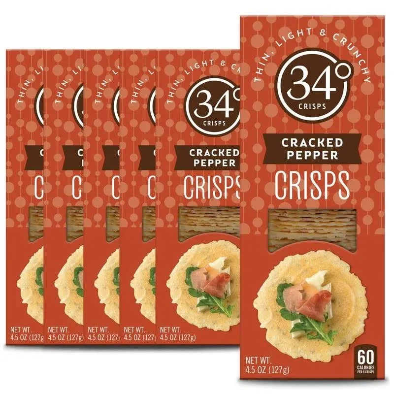 34 Degrees Cracked Pepper Crisps