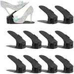 Soerreo Shoe Slot Storage Box Adjustable Shoe Rack Save Space Suitable for High Low Heels, Sneakers and Sandals (20 Piece Set)