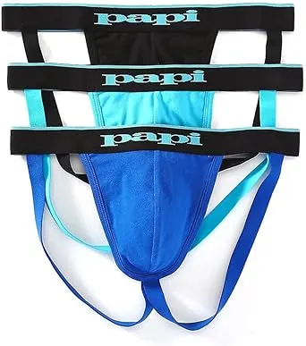 Men's Papi 3PK Cotton Stretch Jockstrap