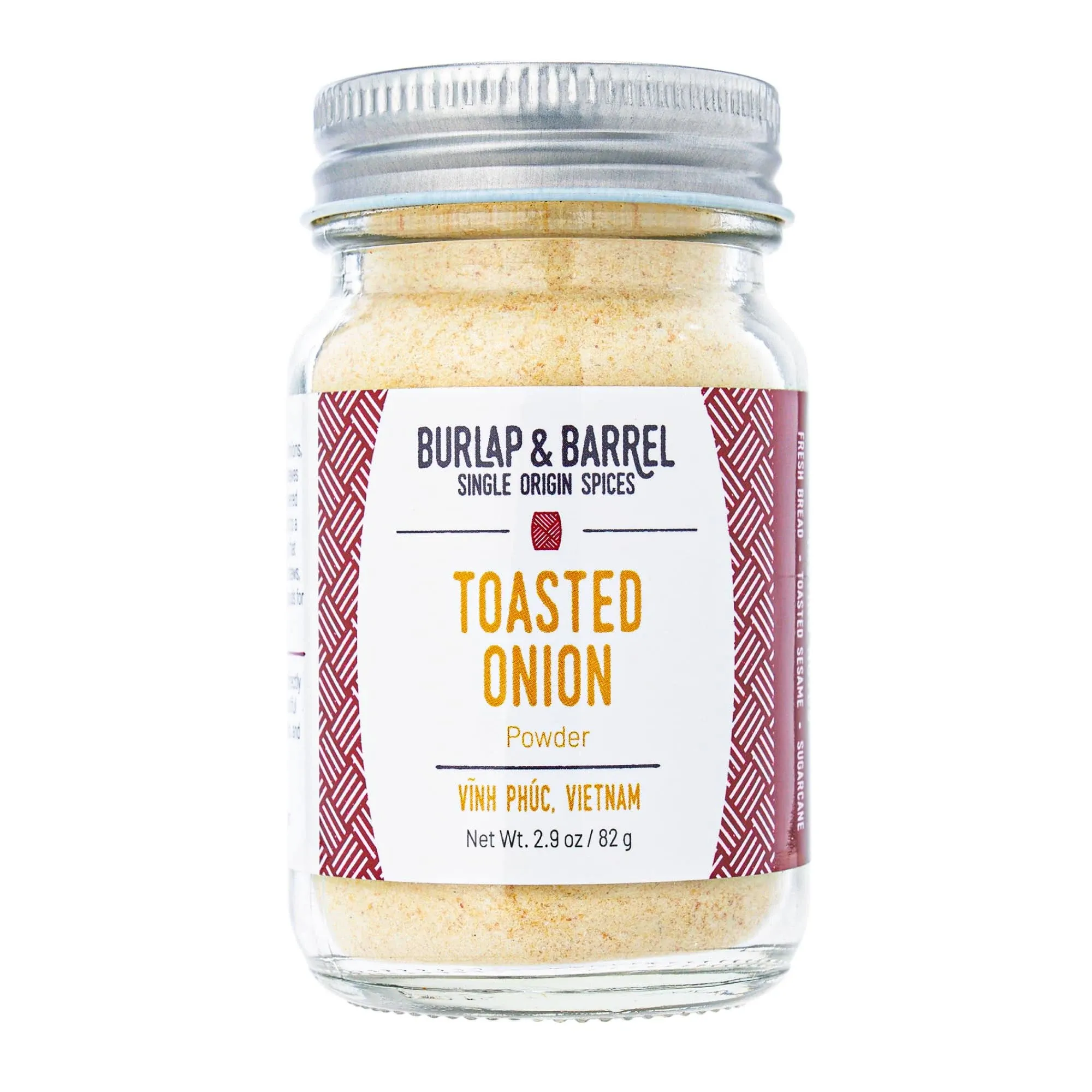 Burlap & Barrel Toasted Onion Powder - As Seen On Shark Tank! Rich, Savory-Sweet Onion Powder Flavorful - Onion Powder Seasoning, Onion Seasoning - Gift for Mom - 2.9oz Glass Jar