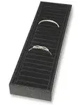 Bracelet Tray Holder - 21 Section Bangle Tray with Black Velvet Inserts