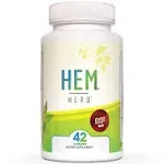 Hem Healer Hem Hero Extra Strength Hemorrhoid Treatment - Reduce Swelling, Soothe Itching & Irritation - 100% Natural - 42 Vegetarian Capsules