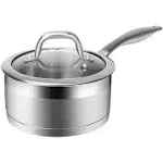 Duxtop Professional Stainless Steel Cookware Induction Ready Impact-bonded Technology (1.6Qt Saucepan)