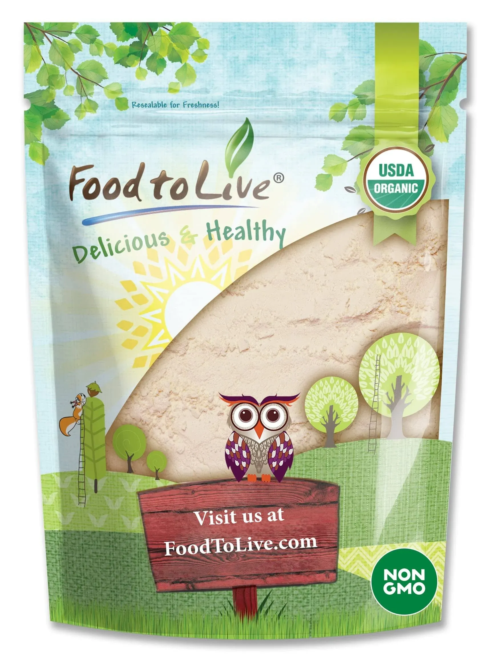 Food to Live Organic Coconut Flour, 4 Pounds - Non-GMO, Kosher, Raw, Vegan ...