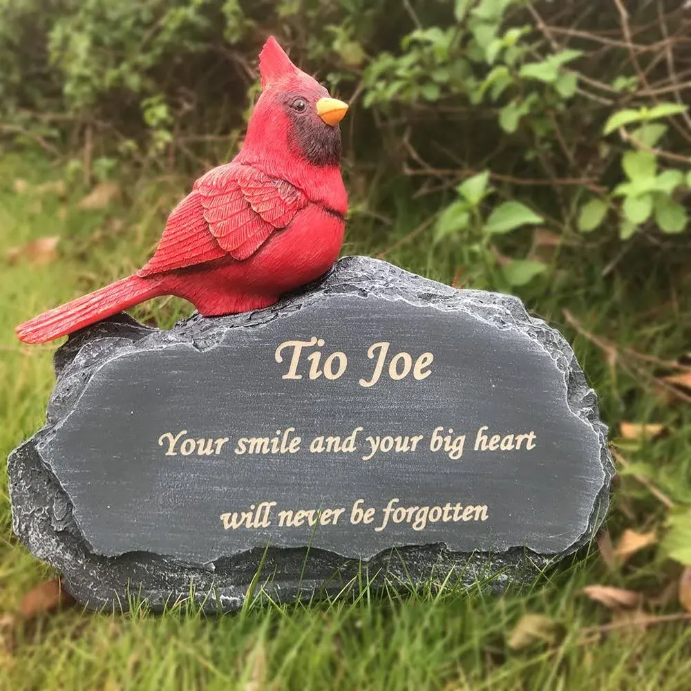 Personalized Memorial Garden Stone, Sympathy Gift for Pet, Lovers, Animals So On, Indoor/Outdoor Customized Memorial Rack, Decorative Stone