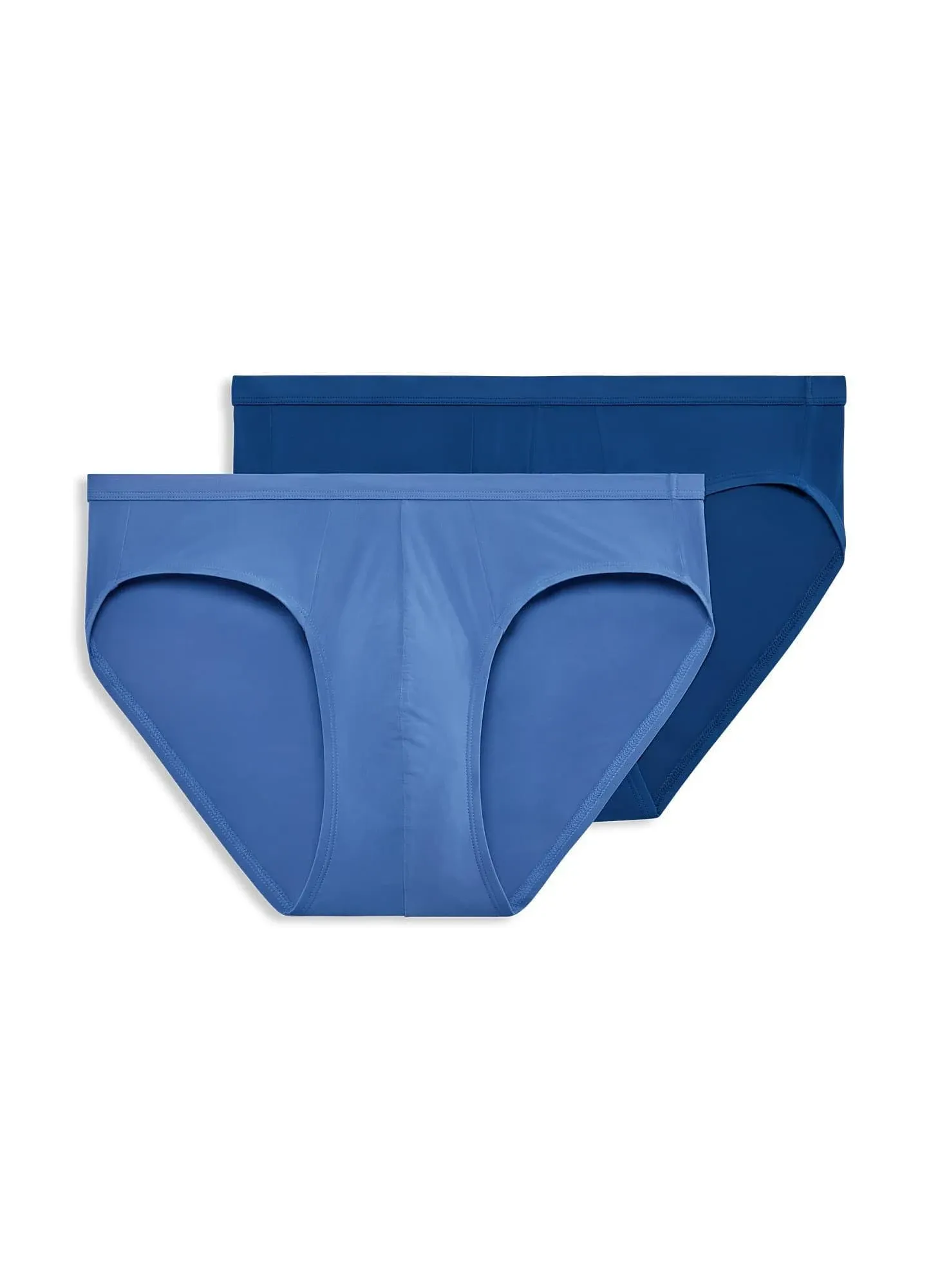 Jockey Men's Elance Microfiber Bikini - 2 Pack, Size: Large, Blue