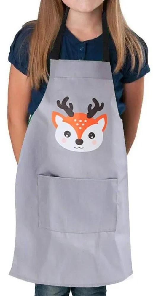 2 Pack Cotton Adjustable Parent and Child Apron with Pockets Great Gift For A...