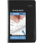 AT-A-GLANCE 2024 Daily Planner, DayMinder, Quarter-Hourly Appointment Book, 5...