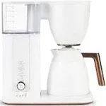 Cafe Specialty Drip Coffee Maker with Glass Carafe Matte White