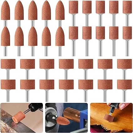 Sanding Bits Stone Grinding Wheel Head, 42 Pcs Sanding Drill Bit for Rotary Tool ...