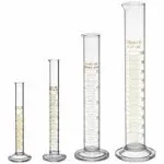 Bomex Thick Glass Graduated Measuring Cylinder Set 5ml 10ml 50ml 100ml Glass ...