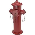 Unique Vintage Style Fire Hydrant Statue Crafted of Metal Home Yard Garden Prop