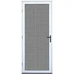 Titan 36 in. x 80 in. Surface Mount Ultimate Security Screen Door with Meshtec Screen, White