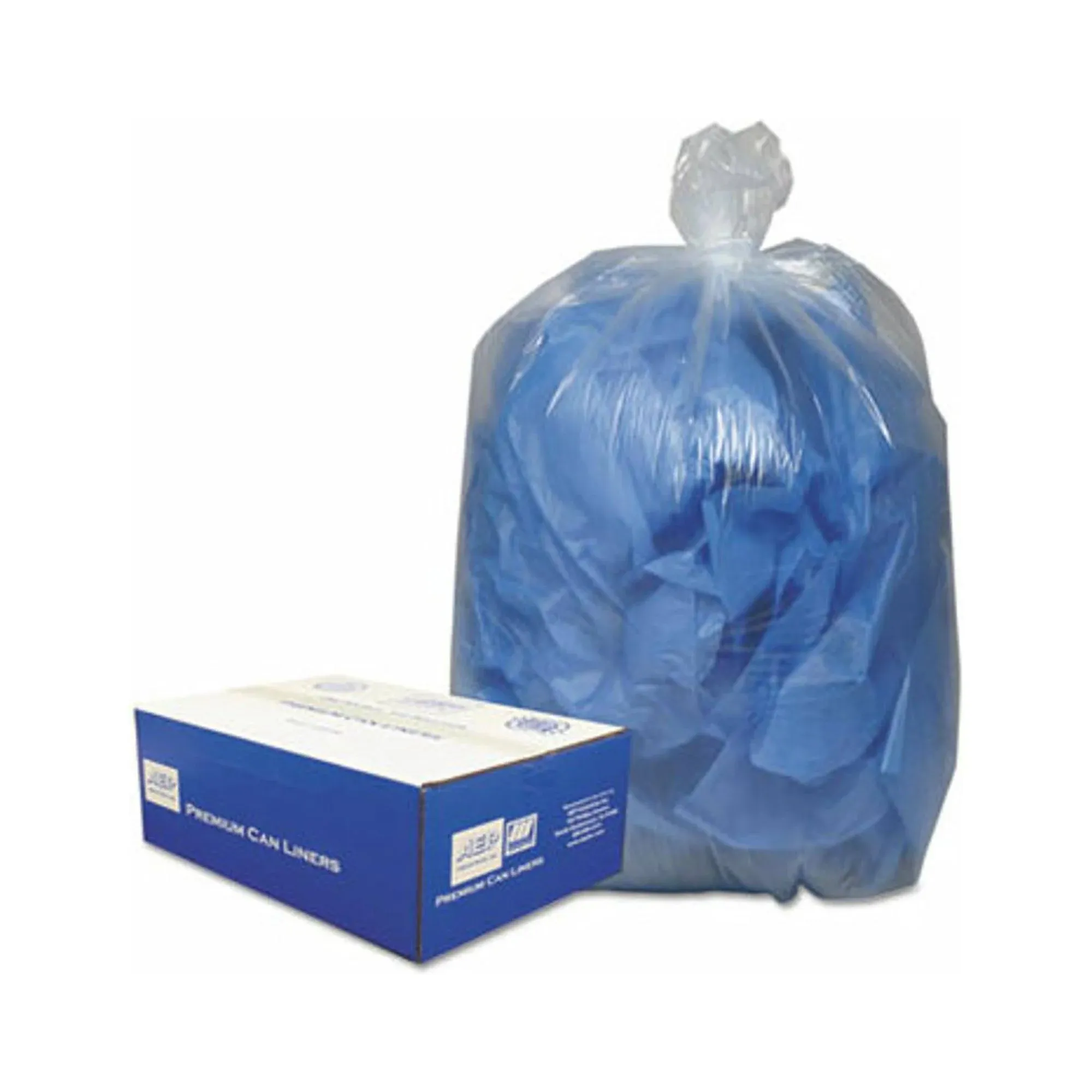 Classic Clear Linear Low-Density Can Liners, 10 gal, 0.6 mil, 24&quot; x 23&quot;, Clear, 25 Bags/Roll, 20 Rolls/Carton