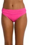 La Blanca Women's Island Goddess Shirred Band Hipster Bottom