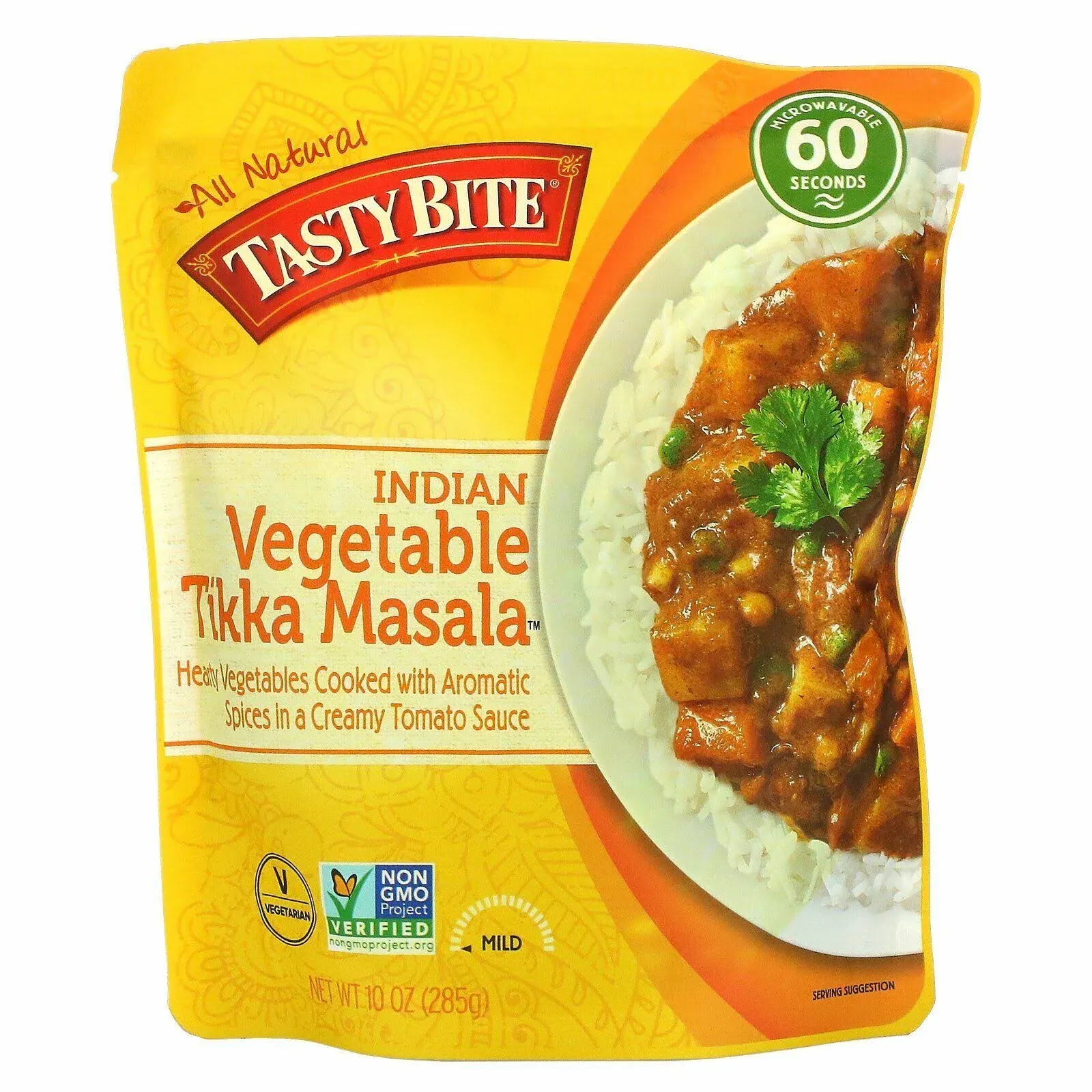 Tasty Bite Entree - Indian Cuisine - Vegetable Tikka Masala - 10 Oz - Case Of 6